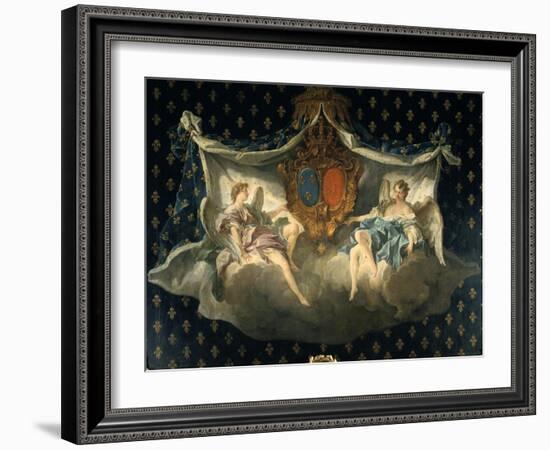 Allegory of France and Navarre, 1740-François Boucher-Framed Giclee Print