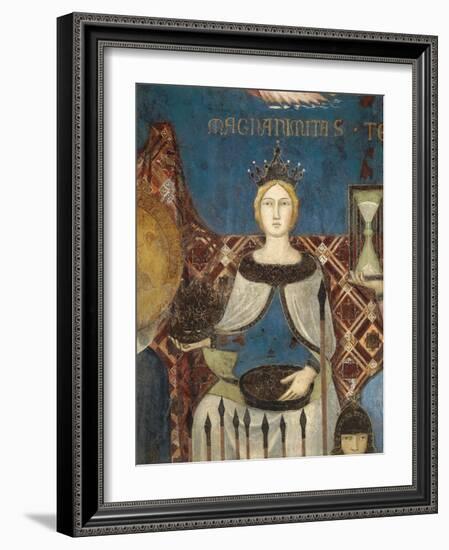 Allegory of Good Government, Magnanimity and Generosity-Ambrogio Lorenzetti-Framed Giclee Print