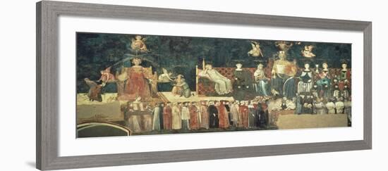 Allegory of Good Government-Ambrogio Lorenzetti-Framed Giclee Print