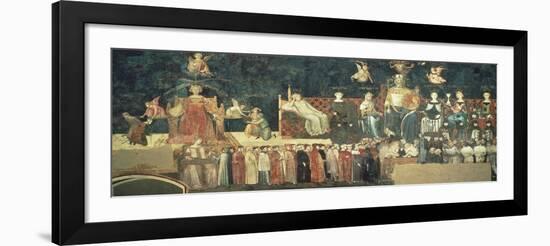 Allegory of Good Government-Ambrogio Lorenzetti-Framed Giclee Print