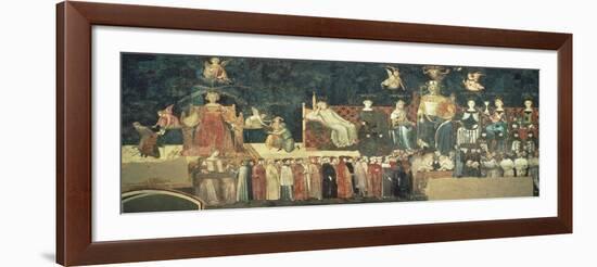 Allegory of Good Government-Ambrogio Lorenzetti-Framed Giclee Print