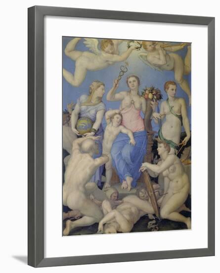 Allegory of Happiness, C. 1567-Agnolo Bronzino-Framed Giclee Print