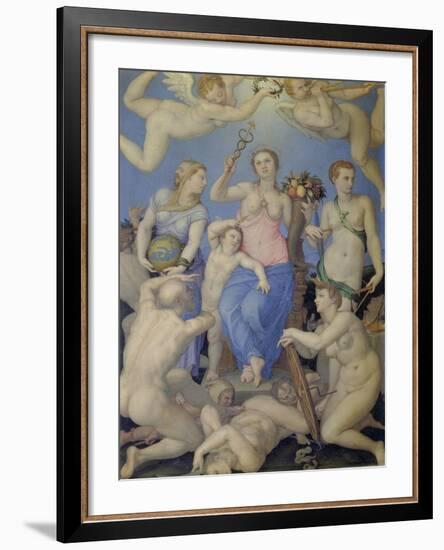 Allegory of Happiness, C. 1567-Agnolo Bronzino-Framed Giclee Print