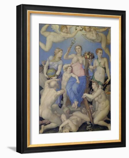 Allegory of Happiness, C. 1567-Agnolo Bronzino-Framed Giclee Print