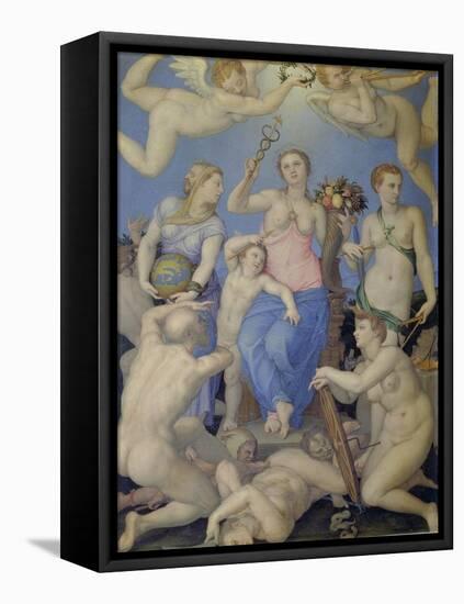 Allegory of Happiness, C. 1567-Agnolo Bronzino-Framed Premier Image Canvas