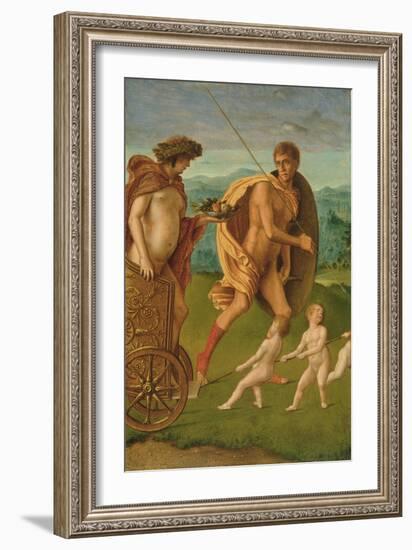 Allegory of Heroic Virtue-Giovanni Bellini-Framed Giclee Print