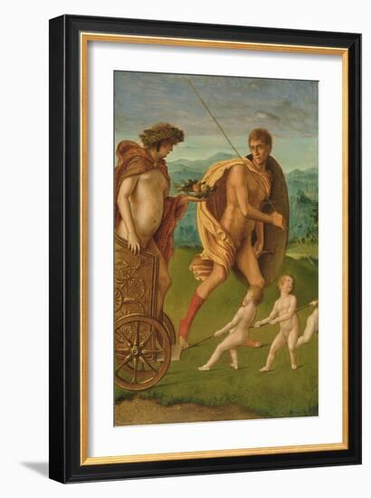 Allegory of Heroic Virtue-Giovanni Bellini-Framed Giclee Print