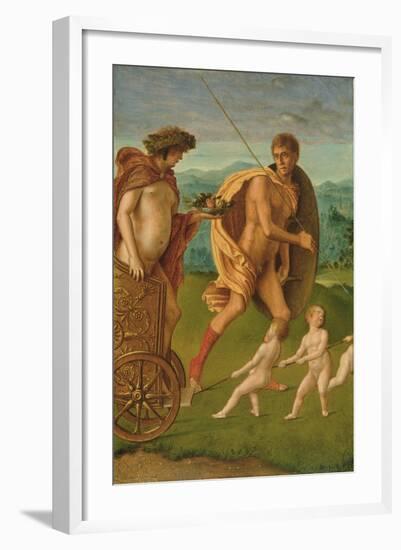 Allegory of Heroic Virtue-Giovanni Bellini-Framed Giclee Print