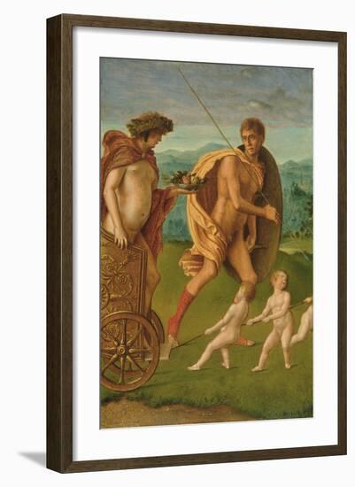 Allegory of Heroic Virtue-Giovanni Bellini-Framed Giclee Print