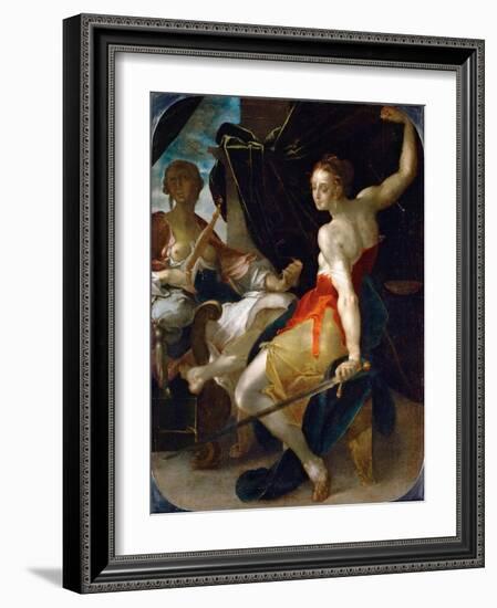 Allegory of Justice and Prudence-Bartholomeus Spranger-Framed Giclee Print