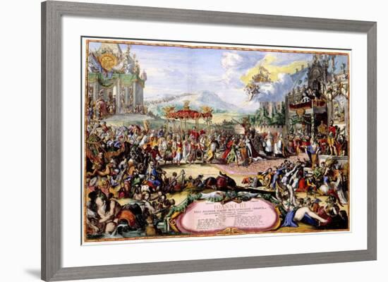 Allegory of King John III Sobieski, 1675-Romeyn De Hooghe-Framed Giclee Print