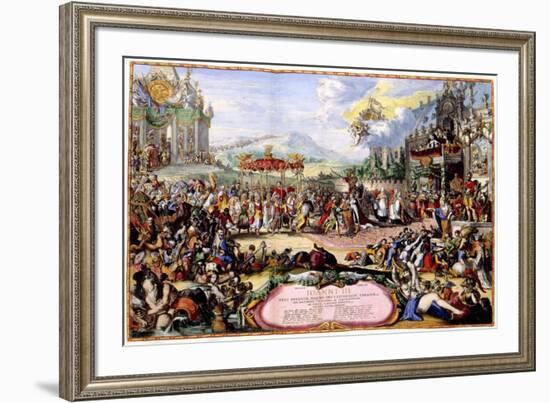 Allegory of King John III Sobieski, 1675-Romeyn De Hooghe-Framed Giclee Print