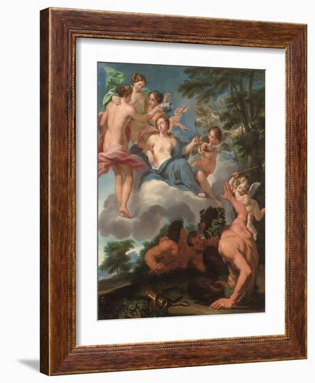 Allegory of Love Conquering Lust-Luigi Garzi-Framed Giclee Print