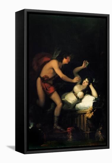 Allegory of Love (Cupid and Psych)-Francisco de Goya-Framed Premier Image Canvas