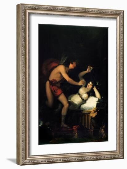 Allegory of Love (Cupid and Psych)-Francisco de Goya-Framed Giclee Print