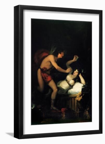 Allegory of Love (Cupid and Psych)-Francisco de Goya-Framed Giclee Print