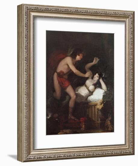 Allegory of Love (Cupid and Psyche)-Francisco de Goya-Framed Art Print