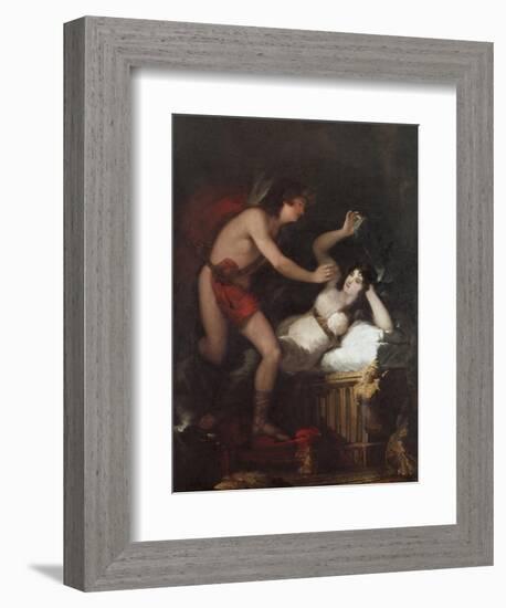 Allegory of Love (Cupid and Psyche)-Francisco de Goya-Framed Art Print