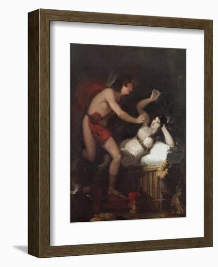 Allegory of Love (Cupid and Psyche)-Francisco de Goya-Framed Art Print