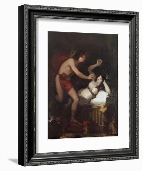 Allegory of Love (Cupid and Psyche)-Francisco de Goya-Framed Art Print