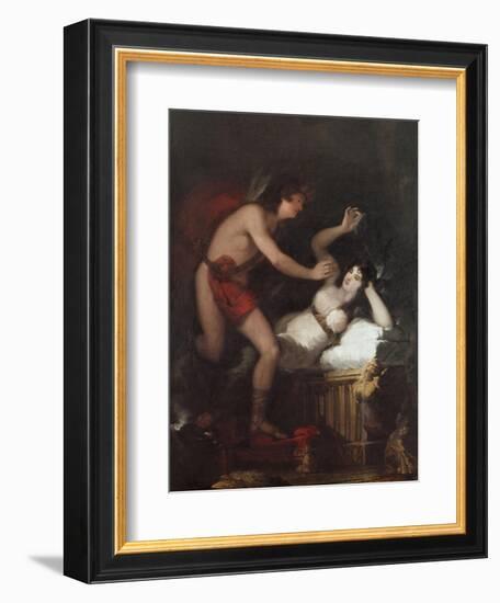 Allegory of Love (Cupid and Psyche)-Francisco de Goya-Framed Art Print