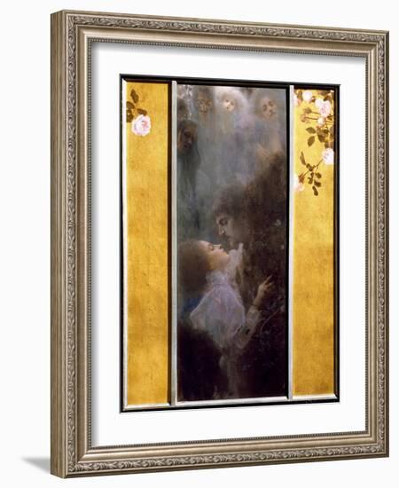 Allegory of Love Painting by Gustav Klimt (1862-1918), 1895. Oil on Canvas. Dim: 0.60 X 0.44 M.Vien-Gustav Klimt-Framed Giclee Print