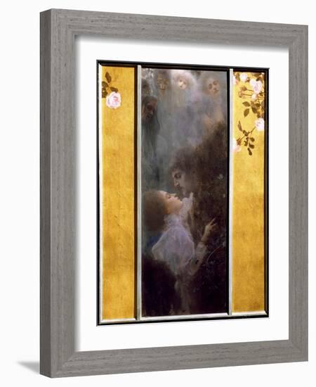 Allegory of Love Painting by Gustav Klimt (1862-1918), 1895. Oil on Canvas. Dim: 0.60 X 0.44 M.Vien-Gustav Klimt-Framed Giclee Print