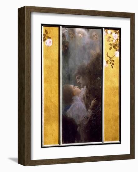 Allegory of Love Painting by Gustav Klimt (1862-1918), 1895. Oil on Canvas. Dim: 0.60 X 0.44 M.Vien-Gustav Klimt-Framed Giclee Print