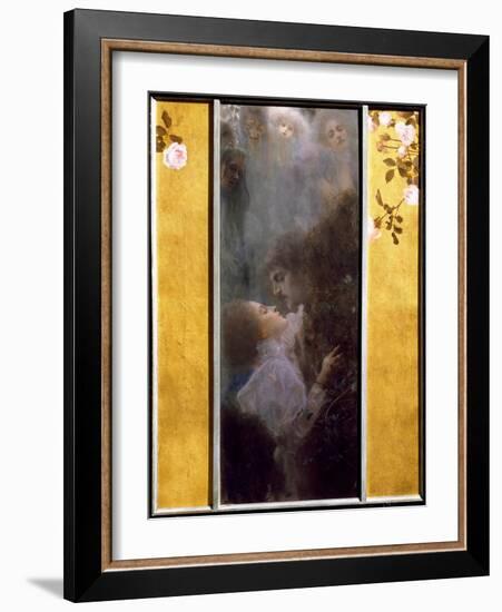 Allegory of Love Painting by Gustav Klimt (1862-1918), 1895. Oil on Canvas. Dim: 0.60 X 0.44 M.Vien-Gustav Klimt-Framed Giclee Print