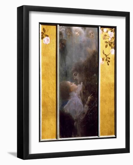 Allegory of Love Painting by Gustav Klimt (1862-1918), 1895. Oil on Canvas. Dim: 0.60 X 0.44 M.Vien-Gustav Klimt-Framed Giclee Print