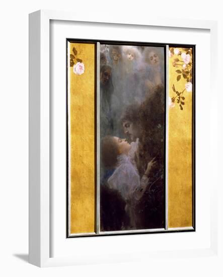 Allegory of Love Painting by Gustav Klimt (1862-1918), 1895. Oil on Canvas. Dim: 0.60 X 0.44 M.Vien-Gustav Klimt-Framed Giclee Print