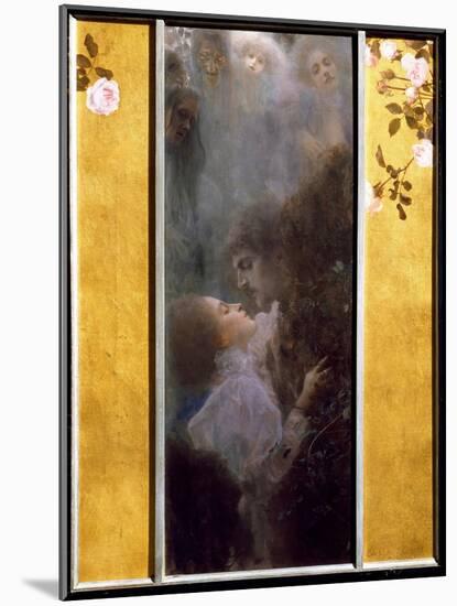 Allegory of Love Painting by Gustav Klimt (1862-1918), 1895. Oil on Canvas. Dim: 0.60 X 0.44 M.Vien-Gustav Klimt-Mounted Giclee Print