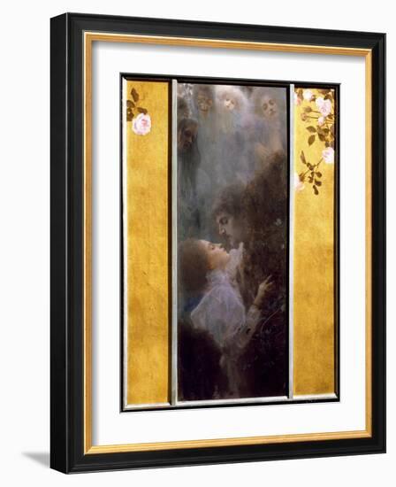 Allegory of Love Painting by Gustav Klimt (1862-1918), 1895. Oil on Canvas. Dim: 0.60 X 0.44 M.Vien-Gustav Klimt-Framed Giclee Print