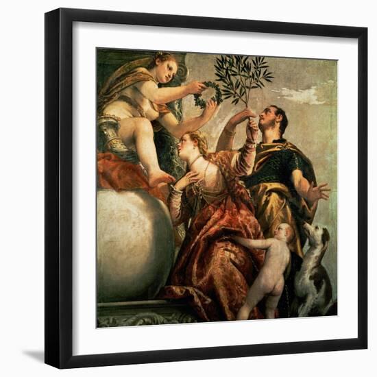 Allegory of Love: The Happy Union, Around 1570-Paolo Veronese-Framed Giclee Print