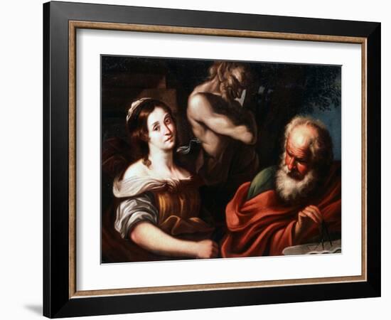 Allegory of Mathematics, Early 17th Century-Bernardo Strozzi-Framed Giclee Print