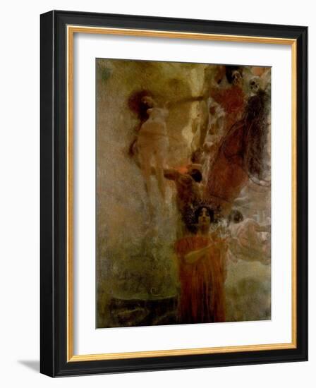 Allegory of Medicine-Gustav Klimt-Framed Premium Giclee Print