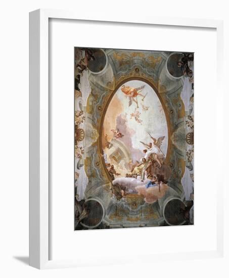 Allegory of Merit Accompanied by Nobility and Virtue-Giambattista Tiepolo-Framed Giclee Print