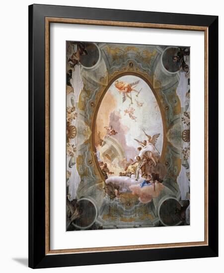 Allegory of Merit Accompanied by Nobility and Virtue-Giambattista Tiepolo-Framed Giclee Print