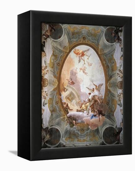 Allegory of Merit Accompanied by Nobility and Virtue-Giambattista Tiepolo-Framed Premier Image Canvas