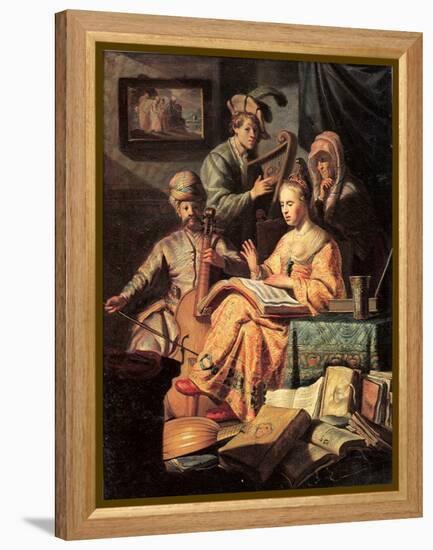 Allegory of Music, 1626-Rembrandt van Rijn-Framed Premier Image Canvas