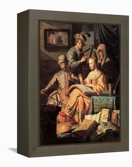 Allegory of Music, 1626-Rembrandt van Rijn-Framed Premier Image Canvas