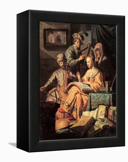 Allegory of Music, 1626-Rembrandt van Rijn-Framed Premier Image Canvas