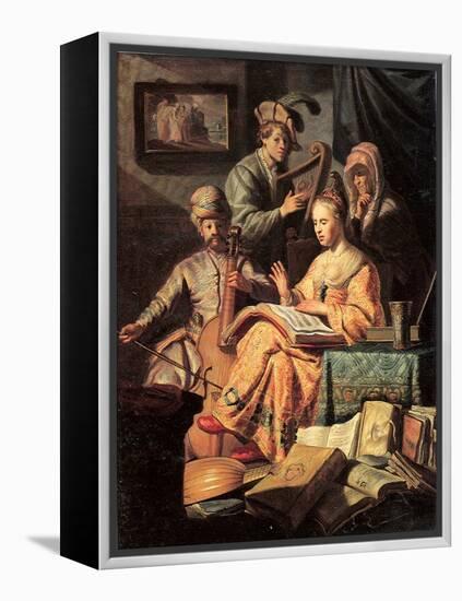 Allegory of Music, 1626-Rembrandt van Rijn-Framed Premier Image Canvas