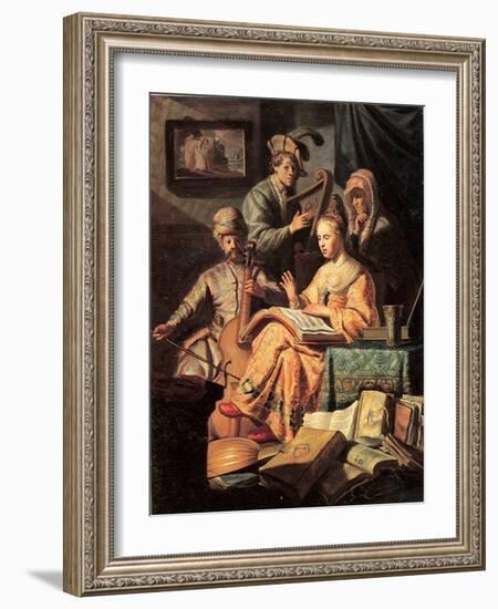 Allegory of Music, 1626-Rembrandt van Rijn-Framed Giclee Print