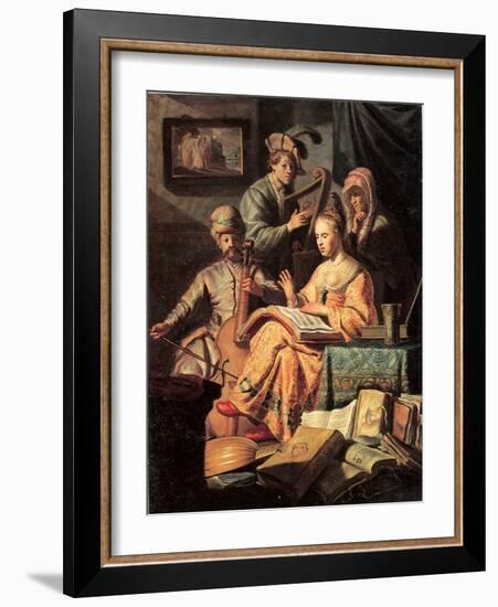 Allegory of Music, 1626-Rembrandt van Rijn-Framed Giclee Print