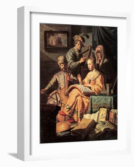 Allegory of Music, 1626-Rembrandt van Rijn-Framed Giclee Print