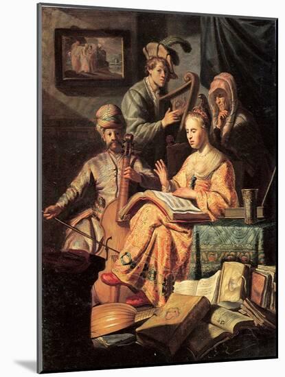 Allegory of Music, 1626-Rembrandt van Rijn-Mounted Giclee Print