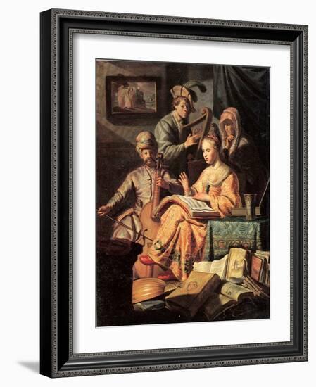 Allegory of Music, 1626-Rembrandt van Rijn-Framed Giclee Print