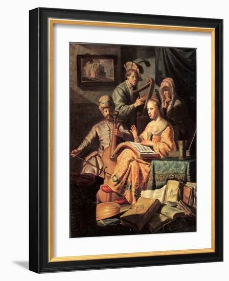 Allegory of Music, 1626-Rembrandt van Rijn-Framed Giclee Print