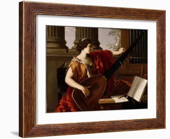 Allegory of Music, 1649-Laurent de La Hire or La Hyre-Framed Giclee Print